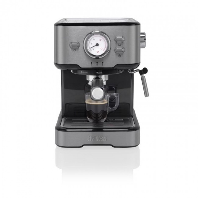 Princess 249412 Καφετιέρα Espresso για Αλεσμένο Καφέ, Κάψουλες Nespresso και Αφρόγαλα 1100W Princess 249412 Καφετιέρα Espresso για Αλεσμένο Καφέ, Κάψουλες Nespresso και Αφρόγαλα 1100W